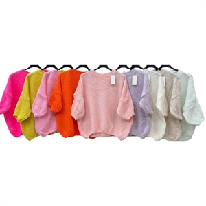 Sweter damski z krótkim rękawem