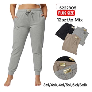 Spodnie dresowe damskie Big Size  3XL/4XL-5XL/6XL