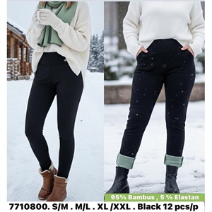 Legginsy ocieplane damskie  S/M-XL/2XL