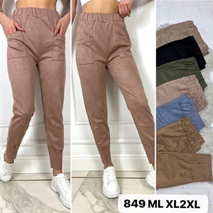Spodnie zamszowe damskie  M/L-XL/2XL