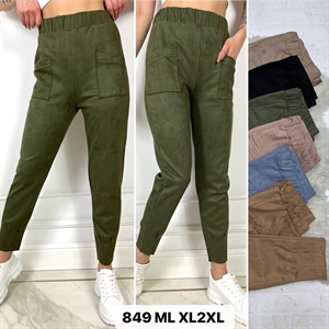 Spodnie zamszowe damskie  M/L-XL/2XL