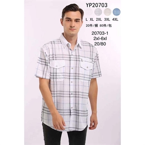 Koszula męska z krótkim rękawem Big Size  2XL-6XL