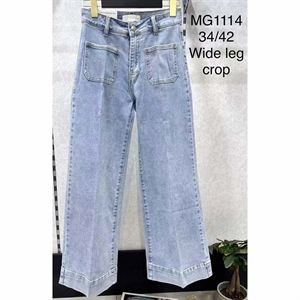 Jeansy szerokie nogawki  34-42