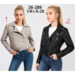 Kurtka skórzana damska  S-2XL
