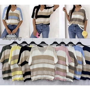 Sweter damski z krótkim rękawem