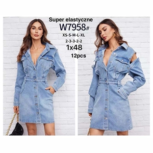 Sukienka jeansowa damska XS-XL