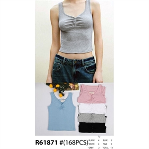 Koszulka damska bez rękawów