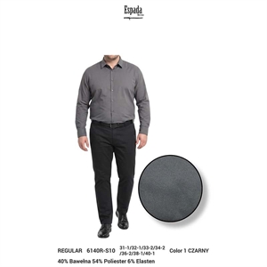Spodnie męskie ze strukturą krój regular fit produkt Turecki  31-40
