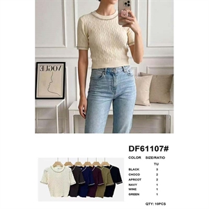 Sweter damski z krótkim rękawem