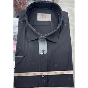 Koszula męska we wzór krótki rękaw krój slim fit produkt Turecki  M-2XL