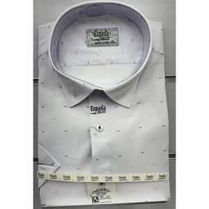 Koszula męska we wzór na krótki rękaw krój regular fit produkt Turecki  L-3XL