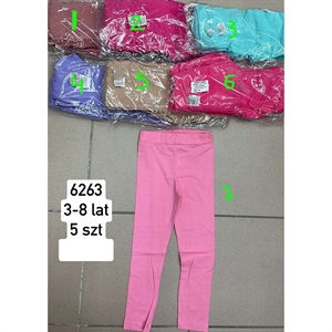 Legginsy dziewczęce produkt Turecki  3-8 lat