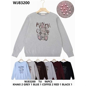 Sweter damski okrągły