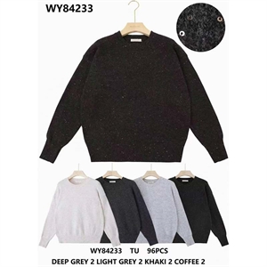 Sweter damski okrągły