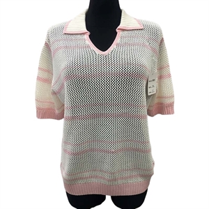 Sweter damski z krótkim rękawem
