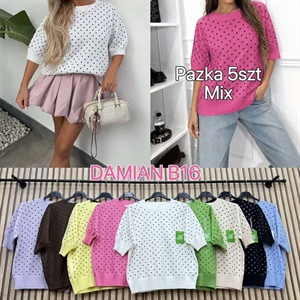 Sweter damski z krótkim rękawem