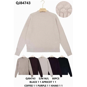 Sweter damski okrągły  S/M-M/L
