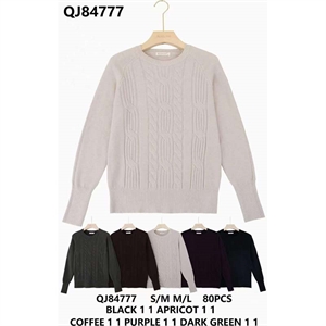 Sweter damski okrągły  S/M-M/L