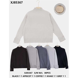 Sweter damski z golfem  S/M-M/L