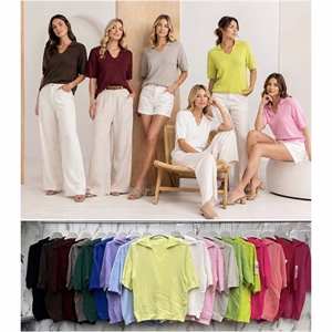 Sweter damski z krótkim rękawem