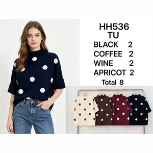 Sweter damski z krótkim rękawem
