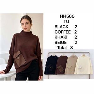 Sweter damski z golfem
