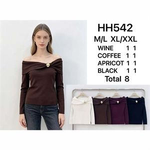 Sweter damski okrągły  M/L-XL/2XL