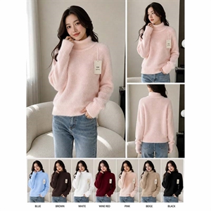Sweter damski z golfem
