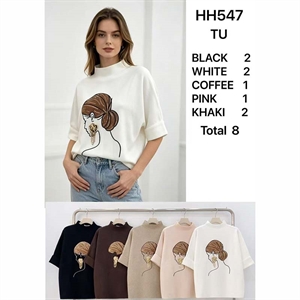 Sweter damski z krótkim rękawem