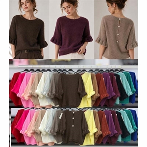 Sweter damski okrągły