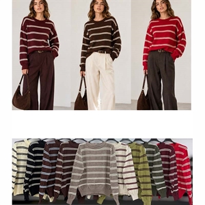 Sweter damski okrągły