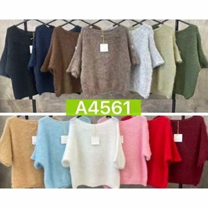 Sweter damski z krótkim rękawem