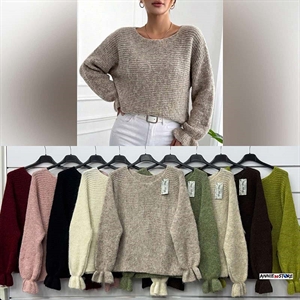 Sweter damski okrągły