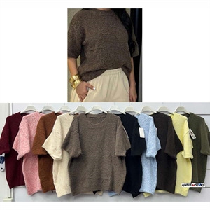 Sweter damski z krótkim rękawem