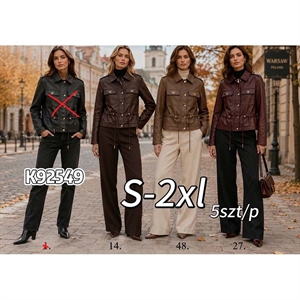 Kurtka skórzana damska  S-2XL