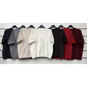 Sweter damski z krótkim rękawem