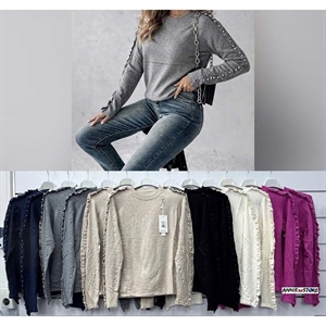 Sweter damski okrągły