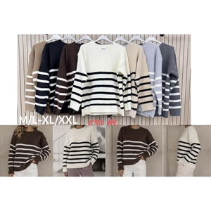Sweter damski okrągły  M/L-XL/2XL
