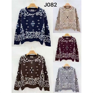 Sweter damski okrągły