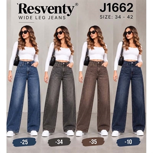 Jeansy szerokie nogawki  34-42