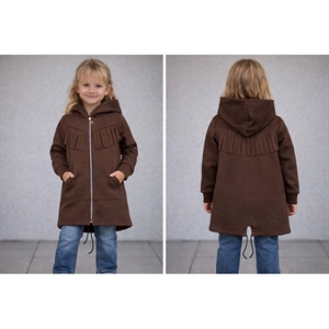 Bluza dziewczęca z kapturem na suwak (6-16)