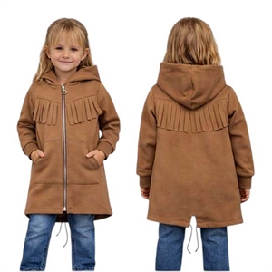 Bluza dziewczęca z kapturem na suwak (6-16)