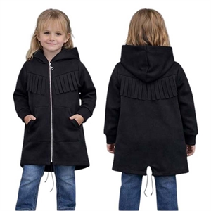 Bluza dziewczęca z kapturem na suwak (6-16)