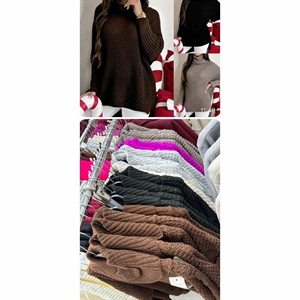 Sweter damski z golfem