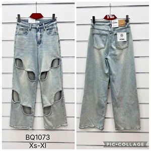 Jeansy szerokie nogawki  XS-XL