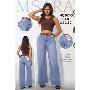 Jeansy szerokie nogawki M'sara  L-4XL