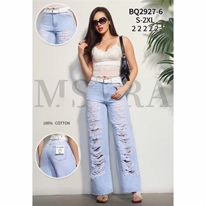 Jeansy szerokie nogawki M'sara  S-2XL