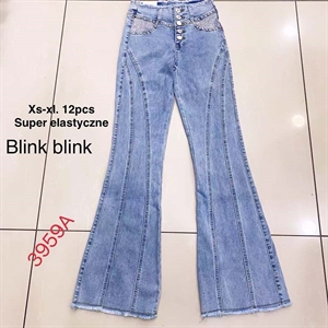 Jeansy dzwony damskie  XS-XL