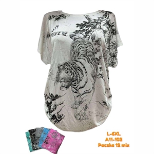 Bluzka damska z krótkim rękawem  L-6XL