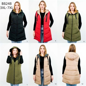 Kamizelka damska Big Size  3XL-7XL